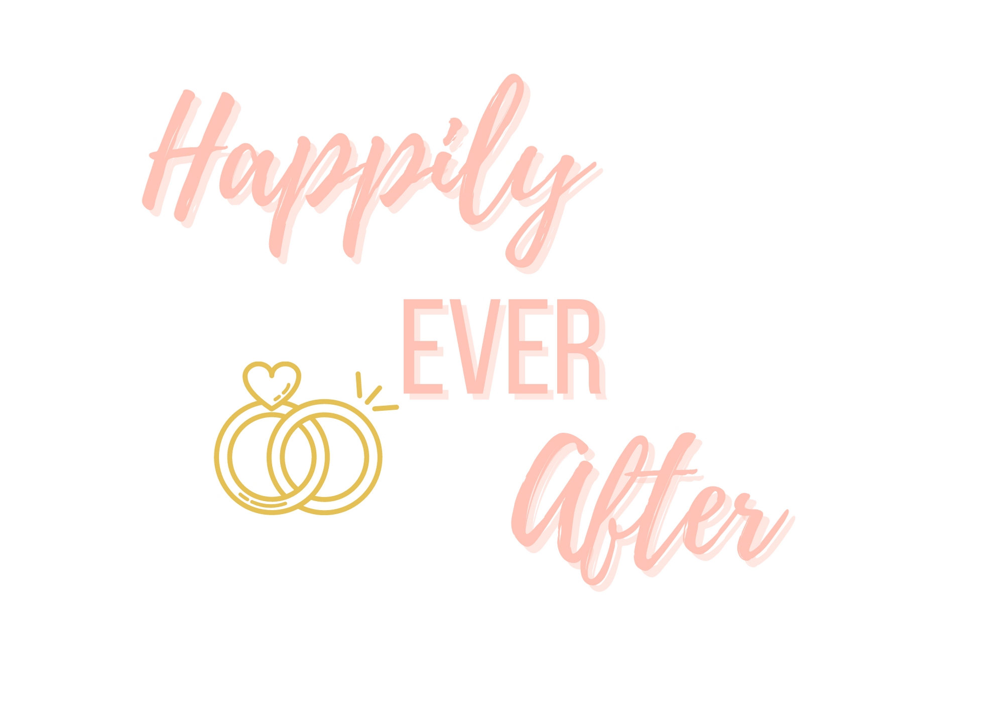 White seed paper greeting card saying "Happily Ever After