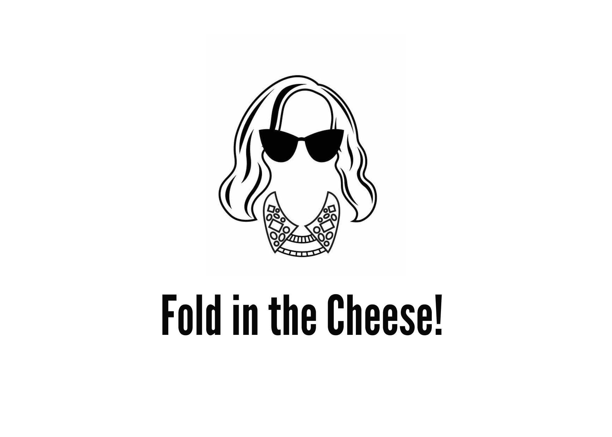 White seed paper greeting card with Moira saying "Fold in the cheese"